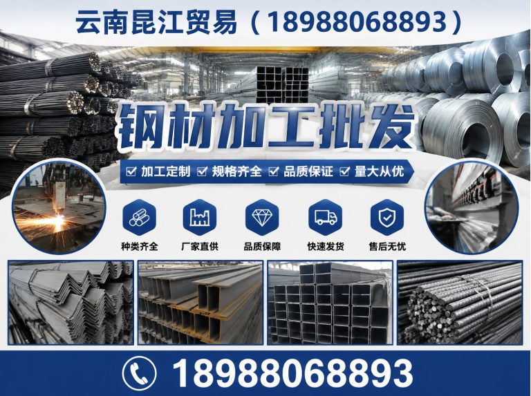 昆明钢材加工批发展示图